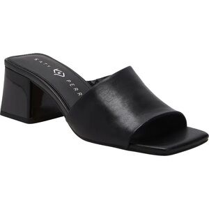 Katy Perry Collections Black Block Heel Mules